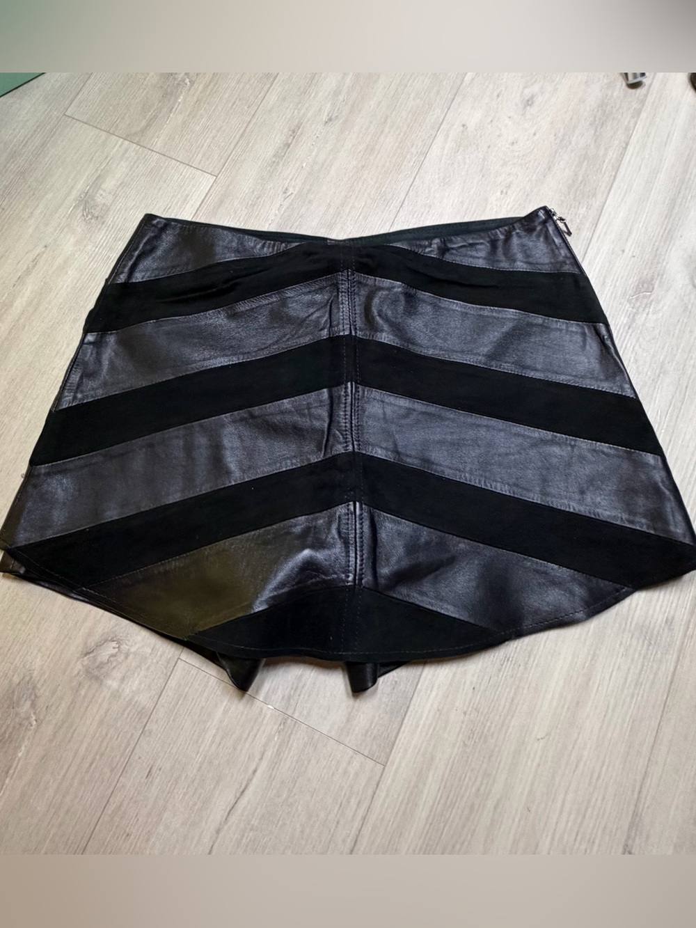 Coro Black Chevron Panel Mini Skort